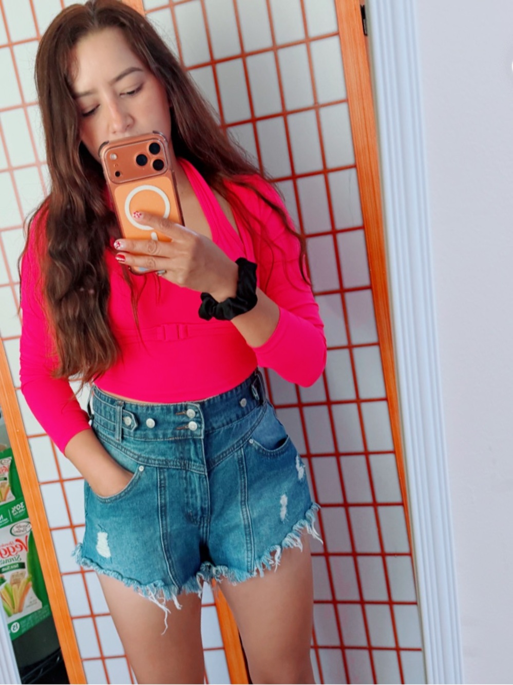 HALARA Pink Layered One-Shoulder Crop Top - Picture 5 of 7